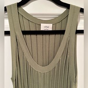 Aritzia Wilfred Bursa Maxi Dress (green)